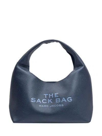 Marc Jacobs Calf Leather Shoulder Bag In Midnight Blue