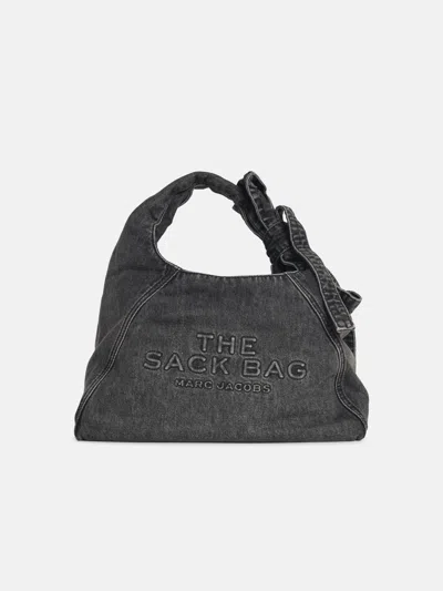 Marc Jacobs 'the Sack Bow' Washed Black Denim Bag