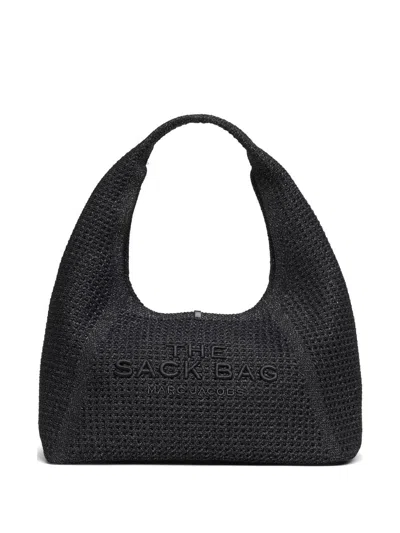 Marc Jacobs The Sack Crochet Handbag In Black