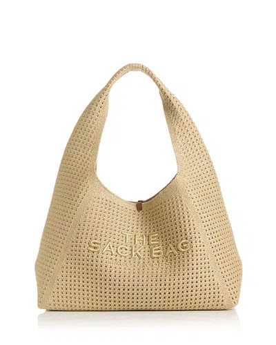 Marc Jacobs The Sack Crochet Shoulder Bag In Gold