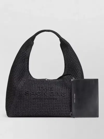 Marc Jacobs The Sack Crochet Top Handle Bag In Black