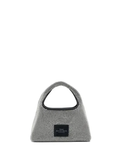 Marc Jacobs The Sack Crystal Embellished Mini Hobo Bag In Black