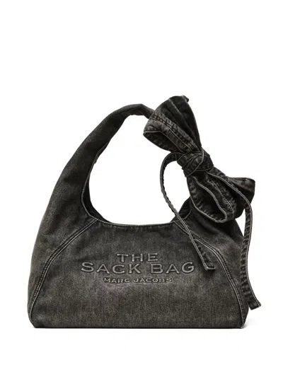 Marc Jacobs The Sack Denim Handbag In Black