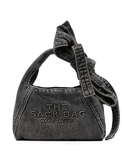 Marc Jacobs The Sack Denim Tote Bag In Black