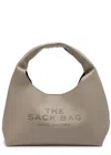 Marc Jacobs 'the Sack' Grey Shoulder Bag With Embossed Logo In Grey