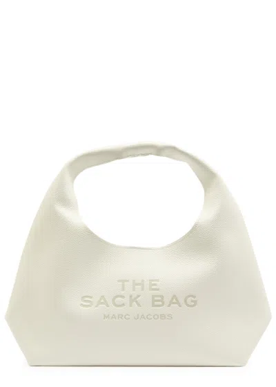 Marc Jacobs The Sack Medium Grained Leather Tote In White
