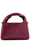 Marc Jacobs The Sack Micro Leather Top Handle Bag In Burgundy