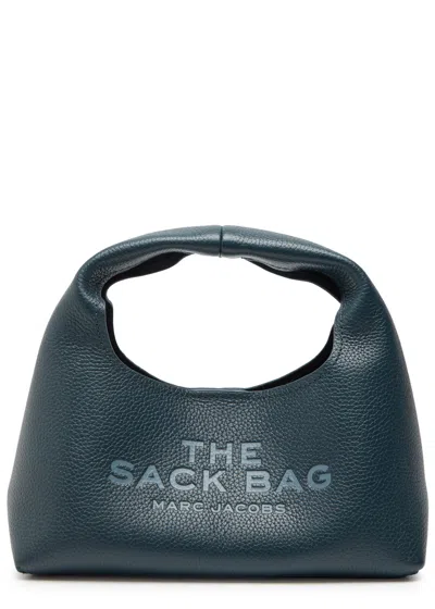 Marc Jacobs The Sack Mini Grained Leather Tote In Dark Blue