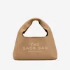 Marc Jacobs The Sack Mini Leather Bag In Nude
