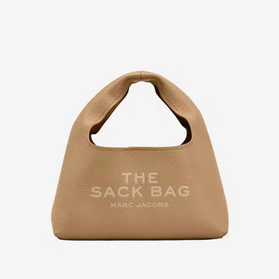 Marc Jacobs The Sack Mini Leather Bag In Sand