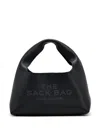 Marc Jacobs Grained Black Leather Handbag With Embossed Logo