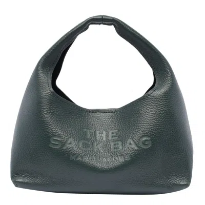 Marc Jacobs The Sack Mini Leather Hobo Bag In Green