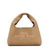 Marc Jacobs The Sack Mini Leather Hobo Bag In Brown