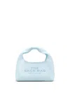 Marc Jacobs The Sack Mini Leather Hobo Bag In Clear Blue