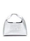 Marc Jacobs The Metallic Leather Mini Sack Bag In Silver