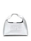 Marc Jacobs The Sack Mini Leather Hobo Bag In Silver
