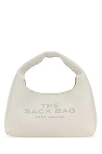 Marc Jacobs The Sack Mini Leather Hobo Bag In White