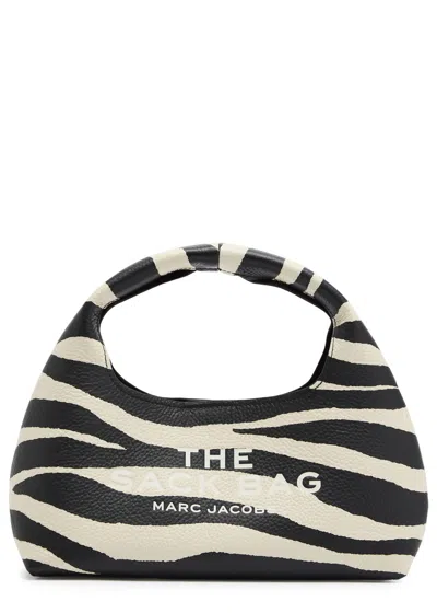 Marc Jacobs The Sack Mini Leather Top Handle Bag In Black And White