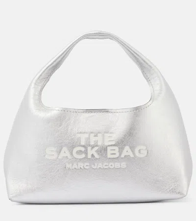 Marc Jacobs The Sack Mini Metallic Leather Top Handle Bag