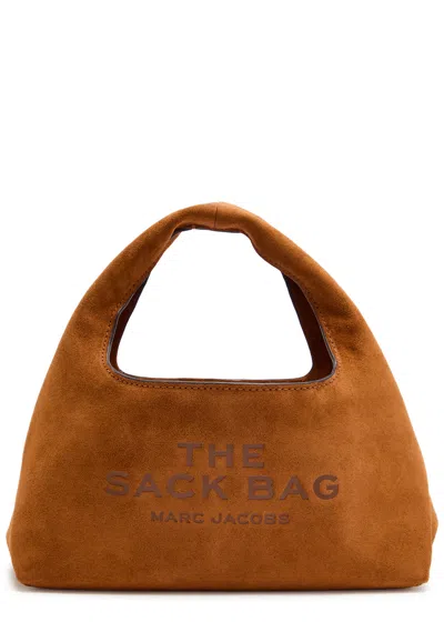 Marc Jacobs The Sack Mini Suede Top Handle Bag In Brown