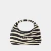 Marc Jacobs The Sack Zebra-print Bag In Black