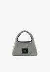 Marc Jacobs The Sack Rhinestone Embellished Top Handle Bag In Crystal