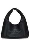 Marc Jacobs Soft Textured Leather Slouchy Bag With Rounded Handle In Black