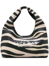 Marc Jacobs The Sack Zebra-print Bag In Black