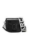 Marc Jacobs Womens Black The J Marc Small Saddle Bag In Black/silver