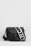 Marc Jacobs Small The Saddle Crossbody Bag In Calf Leather In Black