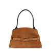 Marc Jacobs The Suede Dakota Satchel Bag In Yellow
