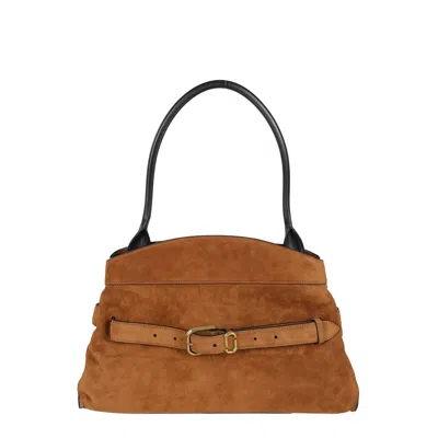 Marc Jacobs The Suede Dakota Satchel Bag In Yellow
