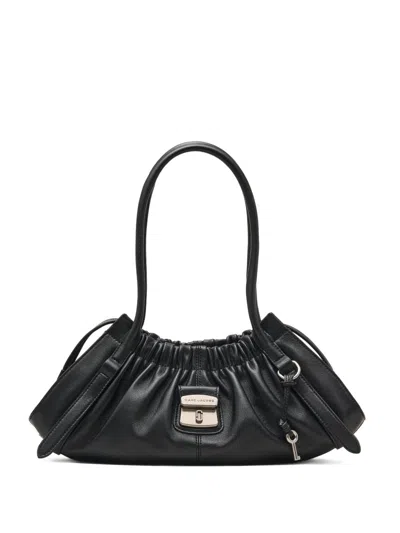 Marc Jacobs The Satchel Leather Shoulder Bag In Black