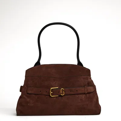 Marc Jacobs The Suede Dakota Satchel Bag In Yellow