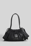 Marc Jacobs The Satchel Shoulder Bag In Black Leather In Black