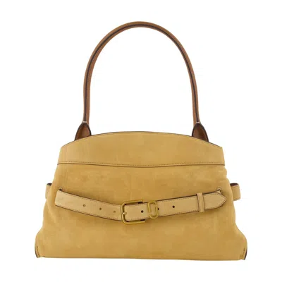 Marc Jacobs The Suede Dakota Satchel In Neutral