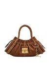 Marc Jacobs Small Leather Satchel Shoulder Bag Key Detail In Brown