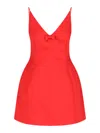 Marc Jacobs 'the Satin Bow Dress' Mini Dress In Red