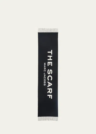 Marc Jacobs The Scarf Fringe Wool In Black