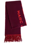 Marc Jacobs The Scarf Logo-intarsia Wool-blend Scarf In Multi