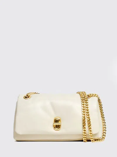 Marc Jacobs The Scene Leather Crossbody Bag With Chain Strap And Turn-lock In Yellow