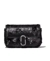 Marc Jacobs The Sequin J Marc Mini Shoulder Bag In Black