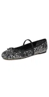 Marc Jacobs The Sequined Sabrina Ballerina Flats In Silver