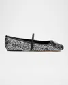 Marc Jacobs The Sequined Sabrina Ballerina Flats In Silver