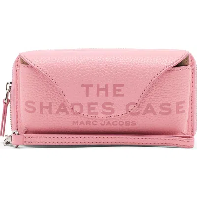 Marc Jacobs The Shades Leather Sunglasses Wristlet In Pink
