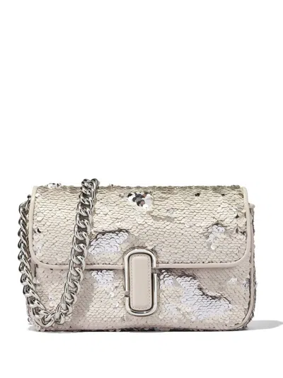 Marc Jacobs Sequinned The Shoulder Bag In Silver