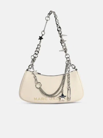 Marc Jacobs 'the Shoulder' Cotton Leather Bag In White