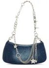Marc Jacobs Shoulder Bag Star Studs Chain Strap In Purple
