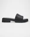 Marc Jacobs The Lug Sole Slide In Black