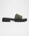 Marc Jacobs The Slide Sandals In Camo Multi